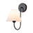 1 - Linen Light Shade Wall Light