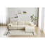 Repose-pieds modulaire en velours côtelé avec repose-pieds modulaire Compression Beige