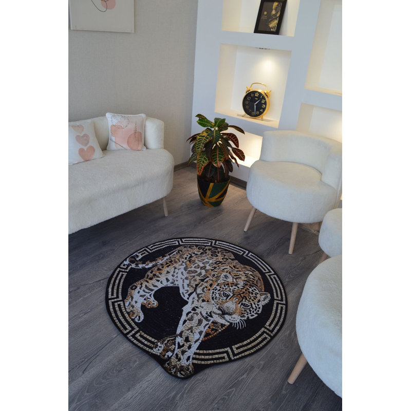 Tapis tigre lavable à la machine