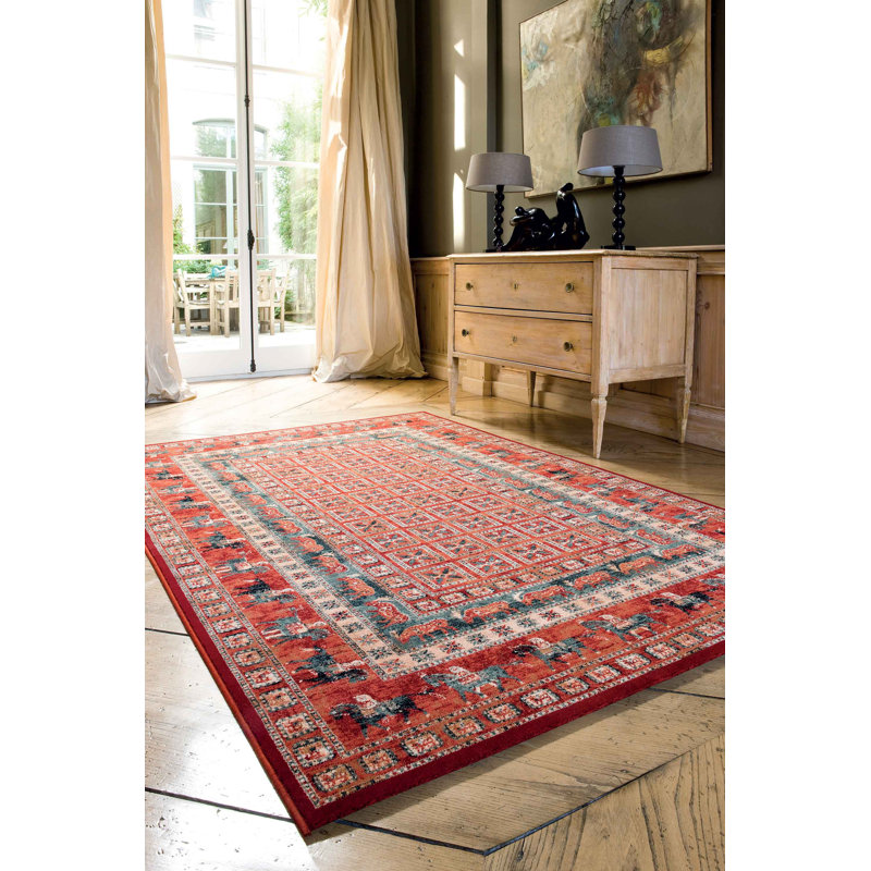 Abbeville Oriental Wool Area Rug, Rectangle 240 x 340cm
