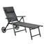 Chaise longue de patio avec roulettes