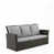 Coussin gris / cadre gris est en rupture de stock