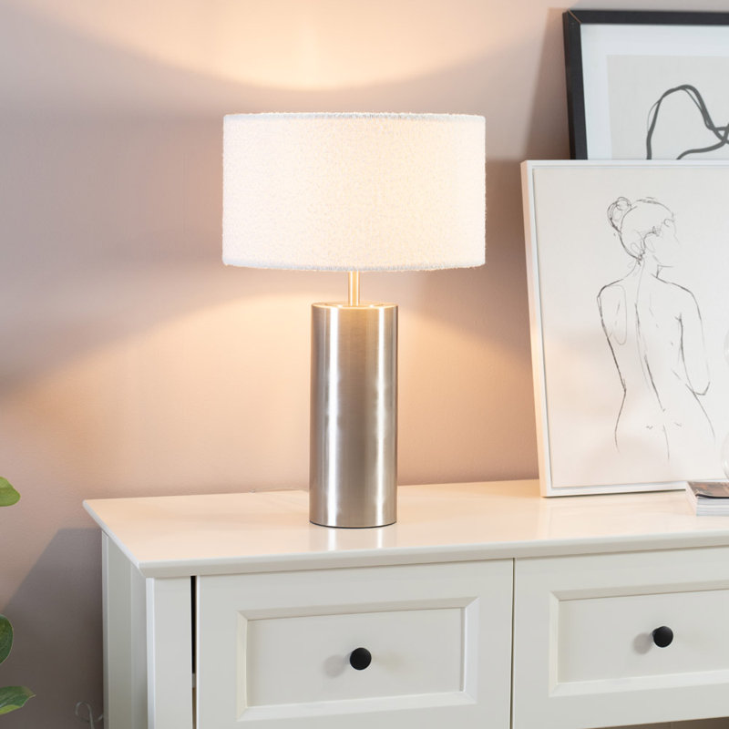 Anaylah Metal Table Lamp, Cream, Gold