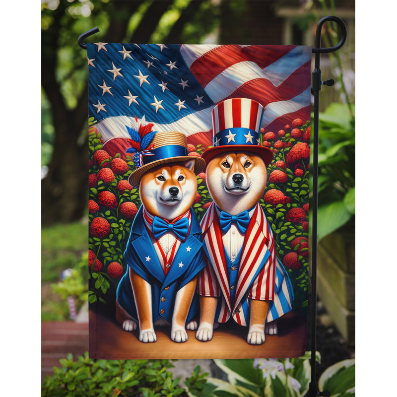 Drapeau All American Garden, Shiba Inu