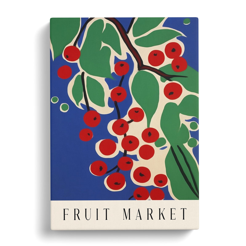 XMKTMKT-346 Fruit Market Exhibition Cherry Vol.1 - Wrapped Canvas Print, 50cm H x 35cm W x 3cm D