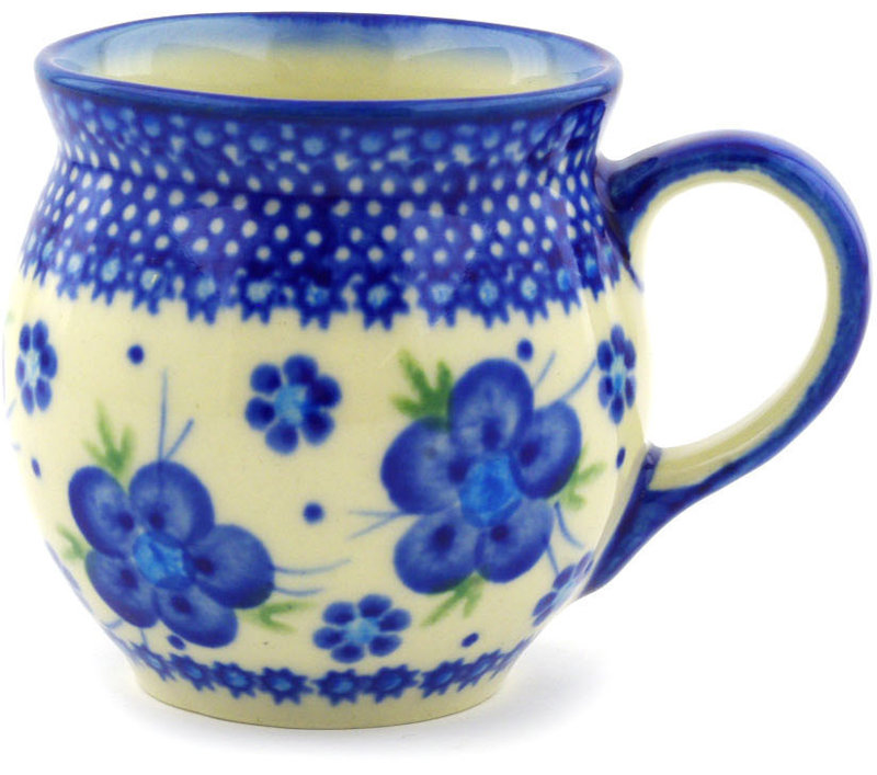 Bleu-belle Fleur Stoneware Coffee Mug