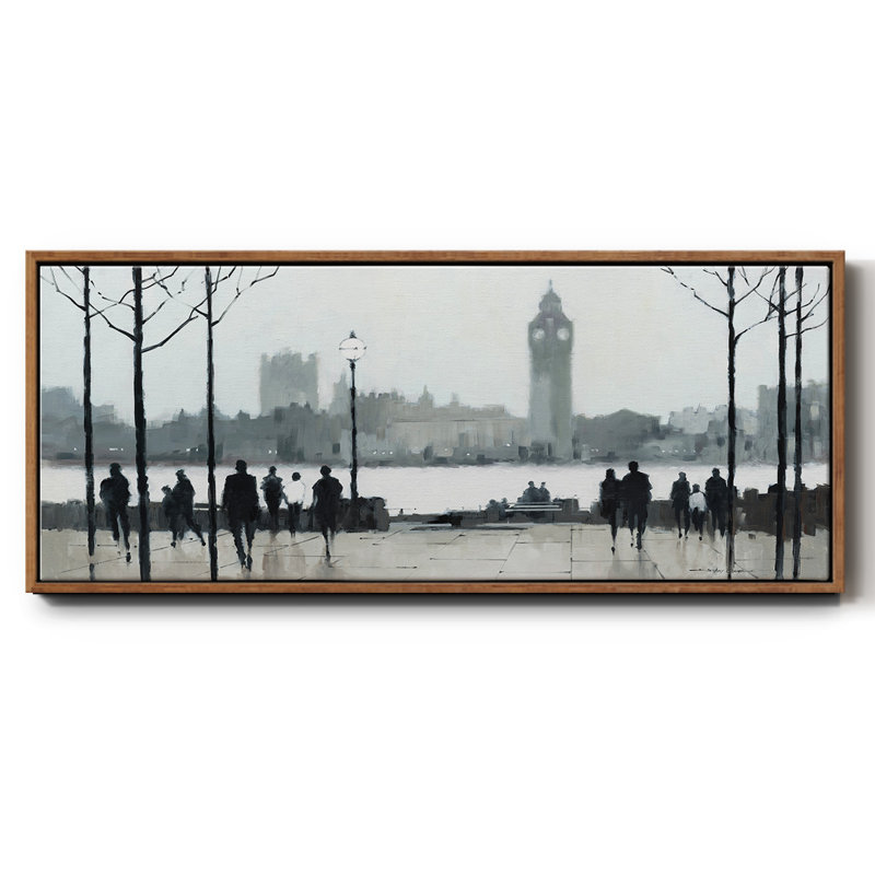 Morning London- Framed Canvas, 20" H x 50" W
