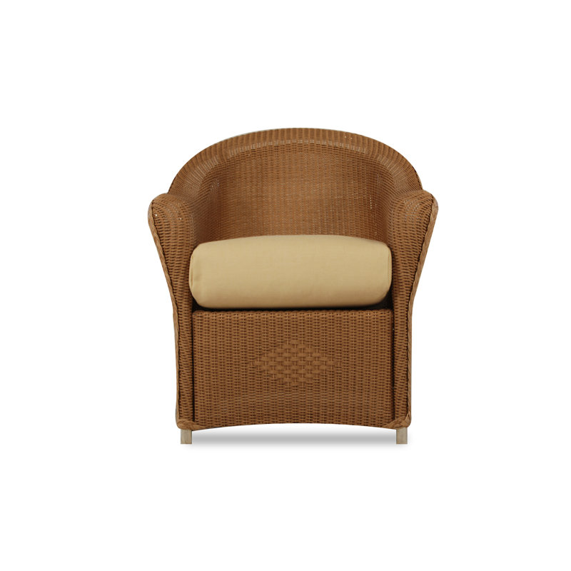 Reflections Outdoor Dining Armchair, White, Demo Oatmeal