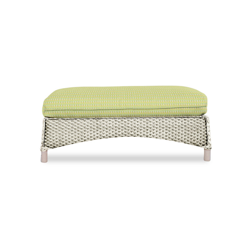 Mandalay Outdoor Ottoman, Demo Skyway, Linen