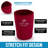 Zulay Kitchen Medium Reusable Iced Coffee Sleeve-61015878