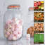 Argon Tableware - Glass Storage Jars with Heart Labels-81312158