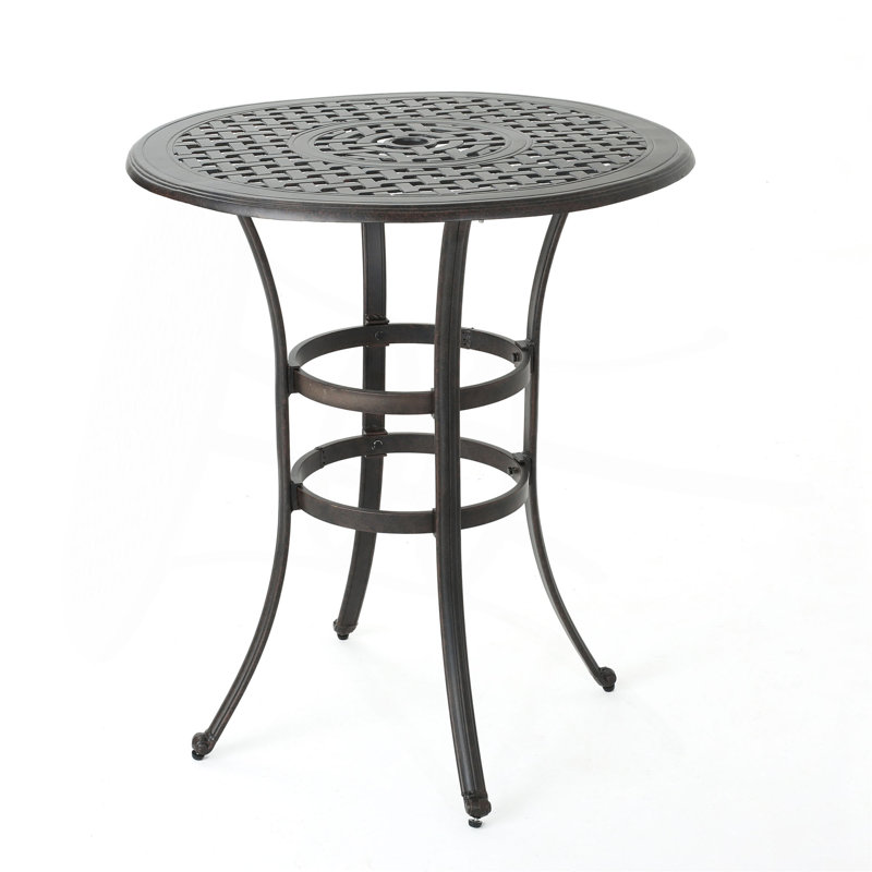 Table de bar en fonte d'aluminium