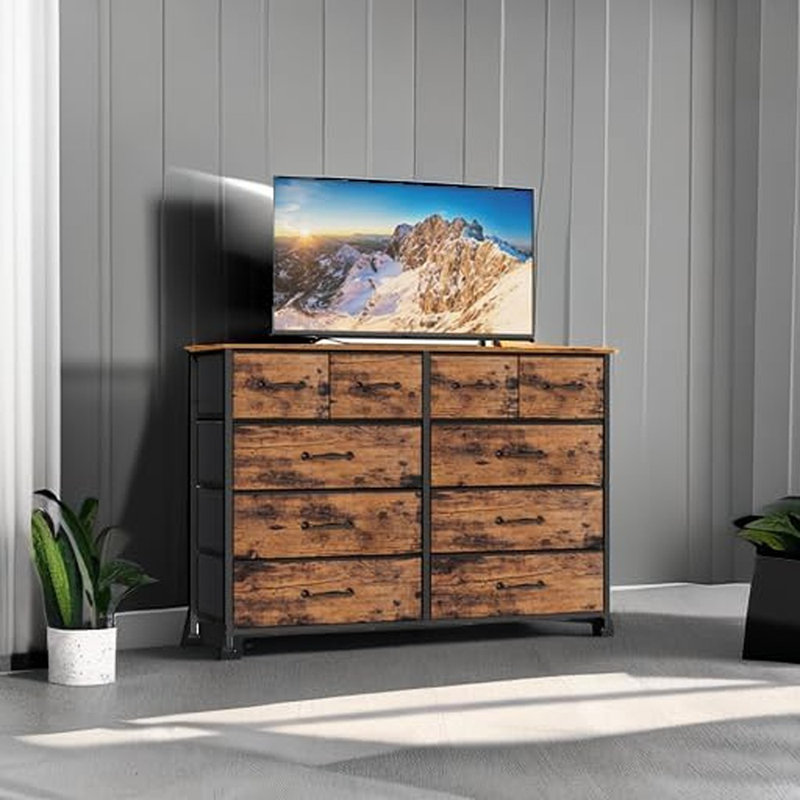 Commode de chambre à coucher pour meuble télé de 55 po de long, 10 ...