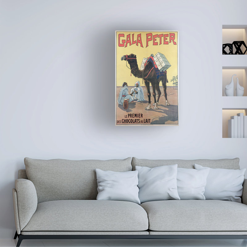 Art sur toile, artiste inconnu, Forgala-Peter chocolat, C.1905, H 19 po x l 12 po