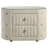 Sonya 2-Drawer Upholstered Nightstand Bedside Table Ivory