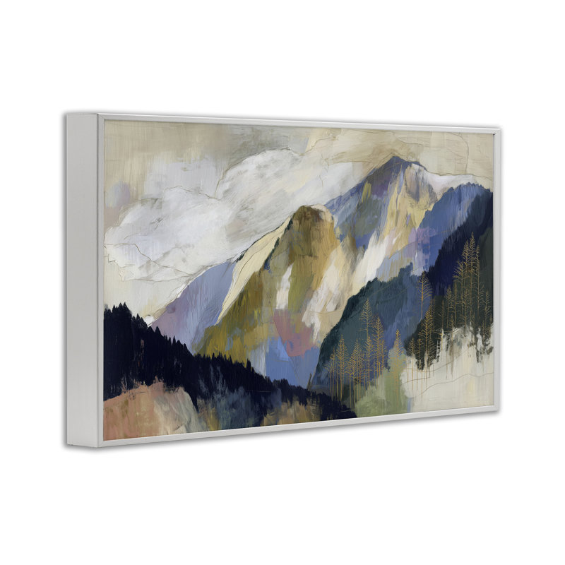 Giclée encadrée, paysage par Mountain Studio, 16 x 24, Coastal White Giclee Framed