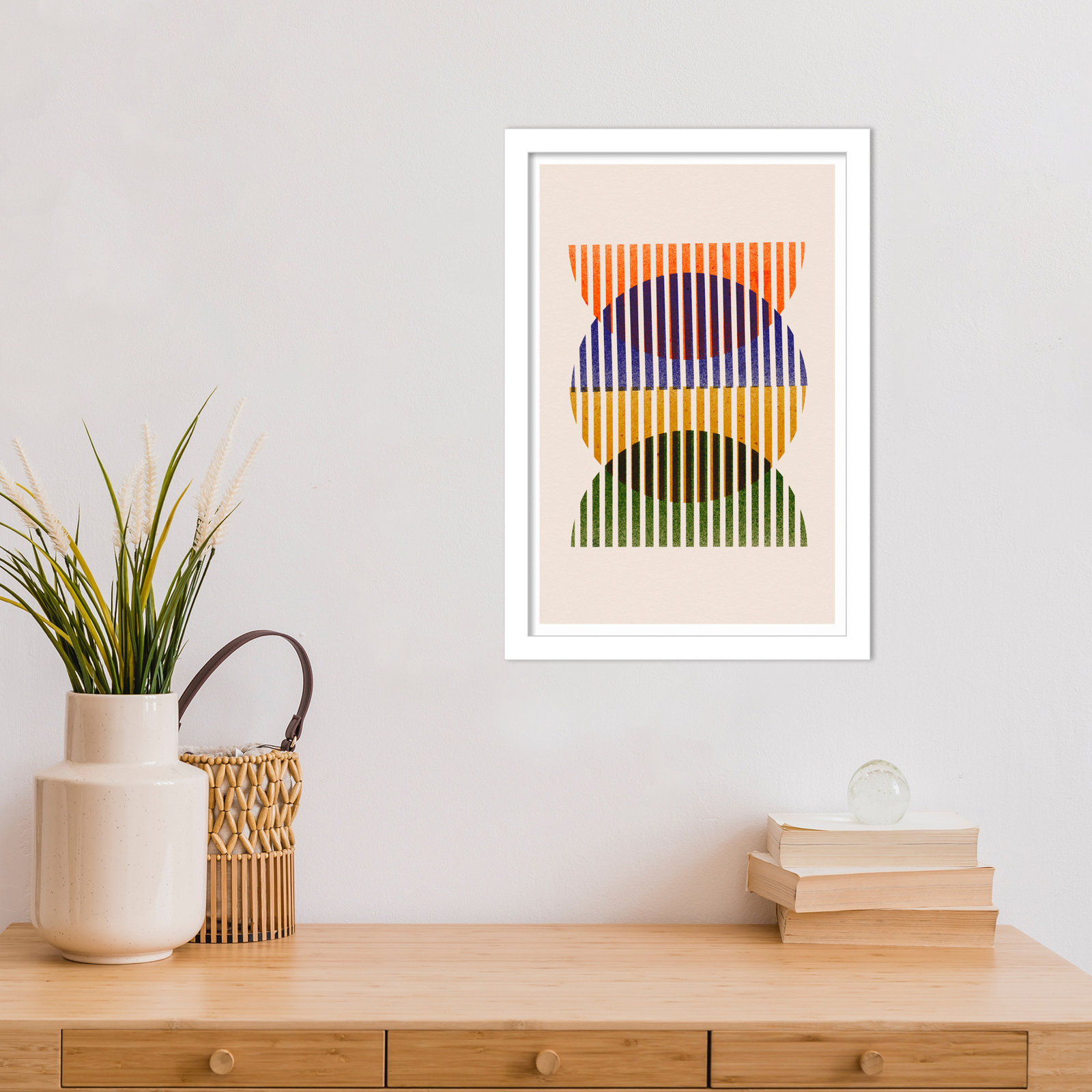 Pelaghia "In and Out" Print by Treechild, White, 17" H x 12" W