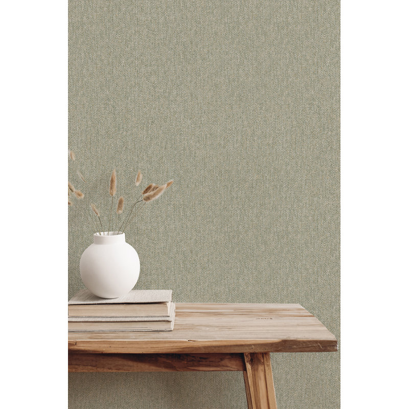 Papier peint Tyngsborough Tweed, Vert