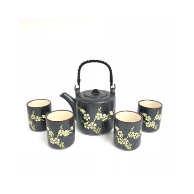 World Menagerie Arnolde 18 fl. oz. Stovetop Safe Porcelain China Floral Teapot For