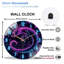 Horloge murale en verre Neon