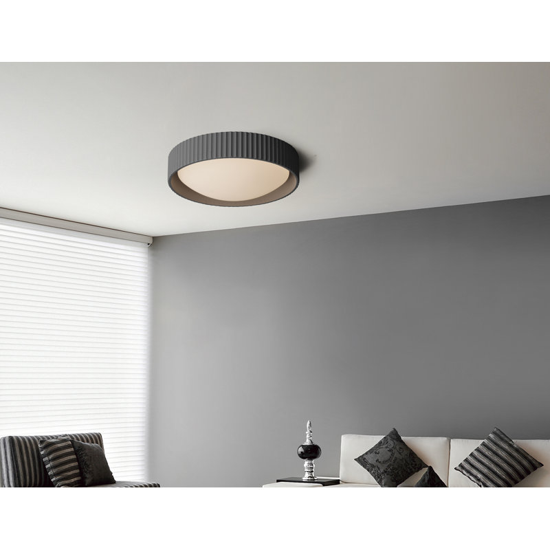 Carran Acrylic LED Flush Mount, Chaulk White