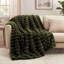 Couverture en fausse fourrure de lapin ultra douce, double face, peluche confortable-135398573