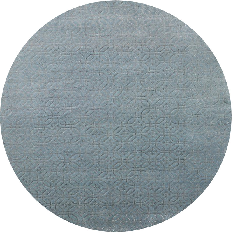 Tapis oriental bleu Moris, Rond 4 pi