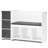 Kids Reading Nook Bench 6-Cubby Storage Bookshelf with Seat Cushion White
