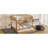Queen Bunk Bed In Wood Color With And Trundle, Reliable Pine Frame, Space - Saving For Shared Bedrooms, Easy Assembly Tools Of Size Pull Out Material, Maximizes Bedroom Space, Solid Slats-128991939