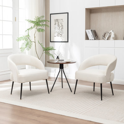 Mann Upholstered Velvet Armchair With Black Legs