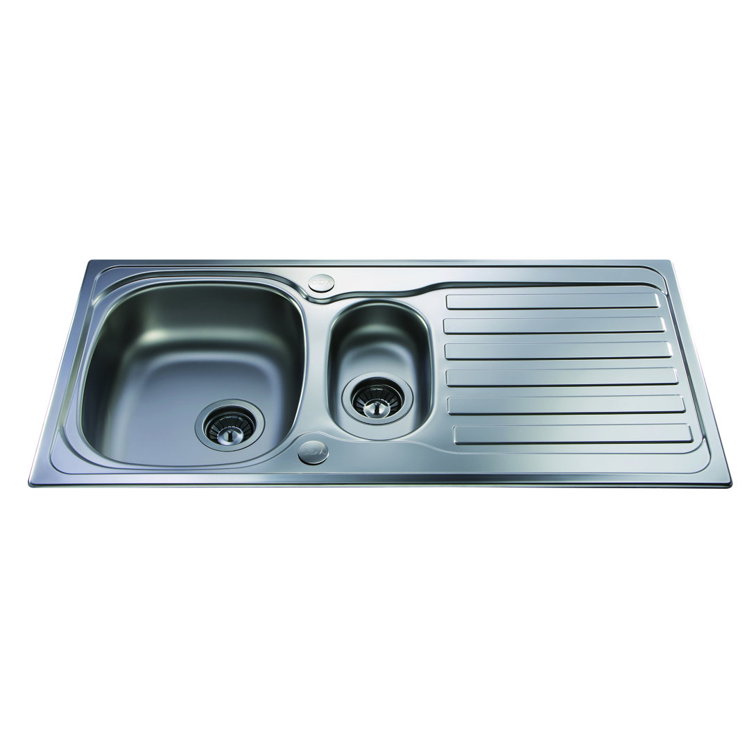 100cm x 50cm 1.5 Bowl Inset Kitchen Sink