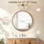 Miroir mural rond à cadre en bois - cadre épais de 2,5 pouces-953241160-953241163