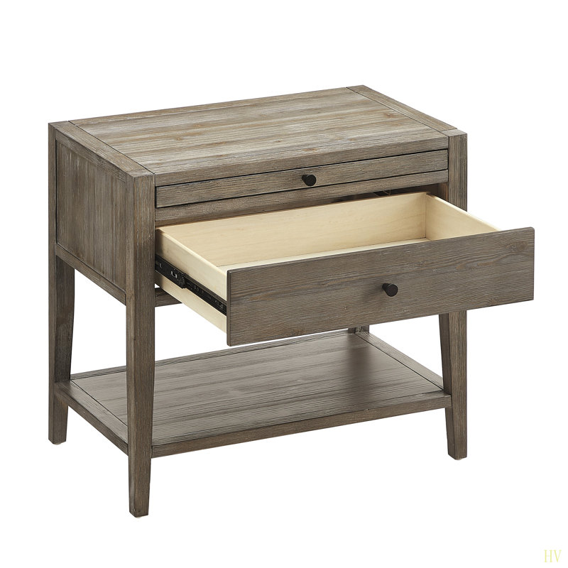 Table de chevet 1 tiroir Sunveil, Gris