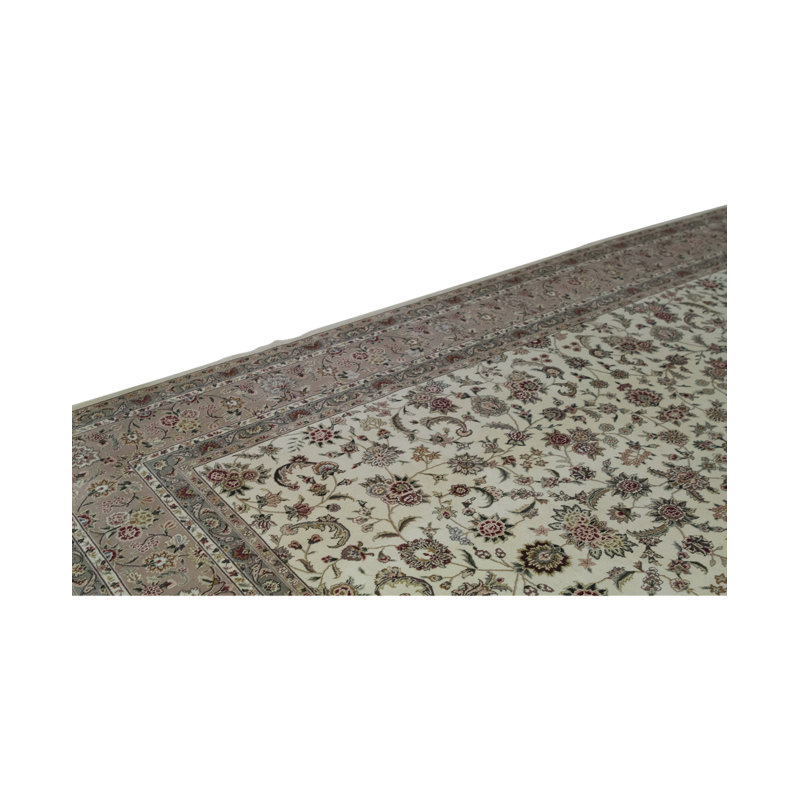 Elegance Floral Area Rug in Ivory/Taupe