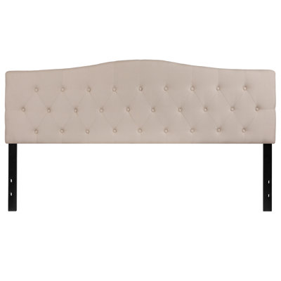 Ciriaca Arched Button Tufted Upholstered Headboard