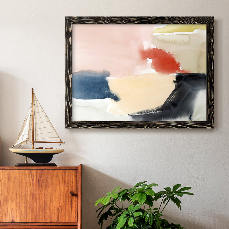 Aquarelle aire de jeu II - reproduction sur toile, Noir, H 22 po x l 32 po x P 1,5 po