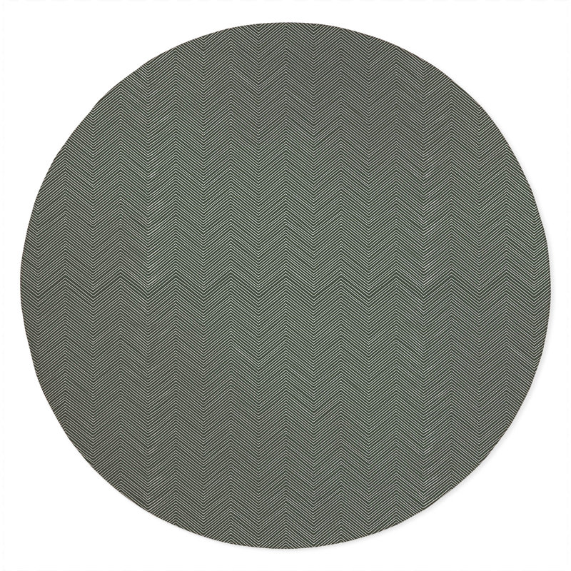 Chevy Thin Non-Slip Outdoor Rug, Round 5'