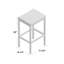 West End Stool with Metal Frame-868639202