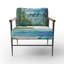 Fauteuil d'appoint rembourré Tropical Coastal Beach Tranquility-531421024