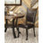 Luker 5-Piece Round Metal and Manufactured Wood Dining Set with Faux Leather Upholstered Chairs