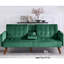 Canapé-lit de 72 po - Dossier convertible pliant en lit double avec porte-gobelet et table rabattable - Canapé en lin peu encombrant pour petits espaces - Assemblage facile-1679117975