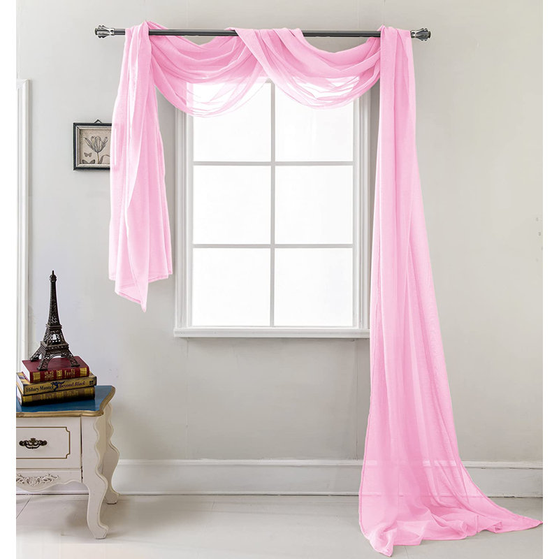 Brannon Sheer Window Scarf, Pink