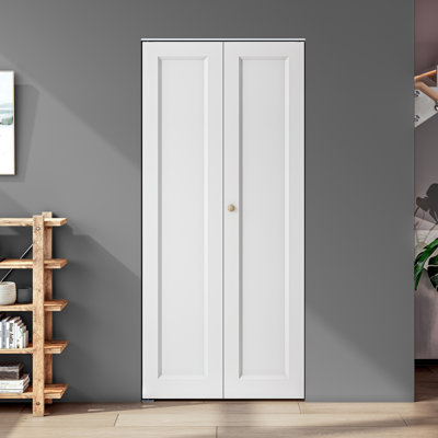 Primed Manufactured Wood Bi-Fold Doors With Hardware Kit