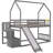 House Bunk Bed With Convertible Slide, Storage Staircase Can Be Placed Left Or Right-658680280