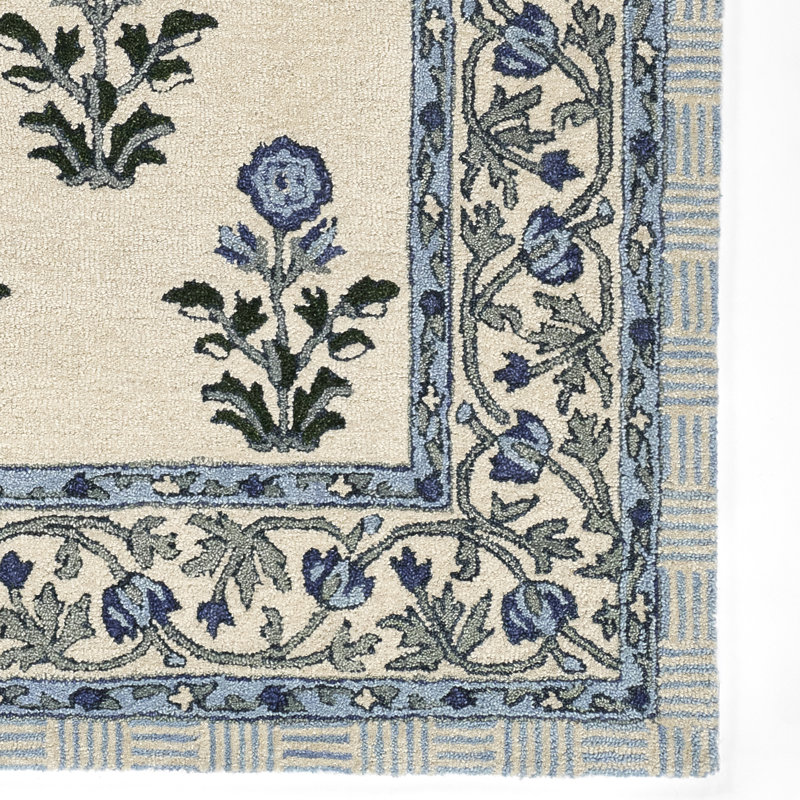 Alice Handmade Wool Rug, Rectangle 2' x 3'