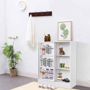 Modern White Bookcase