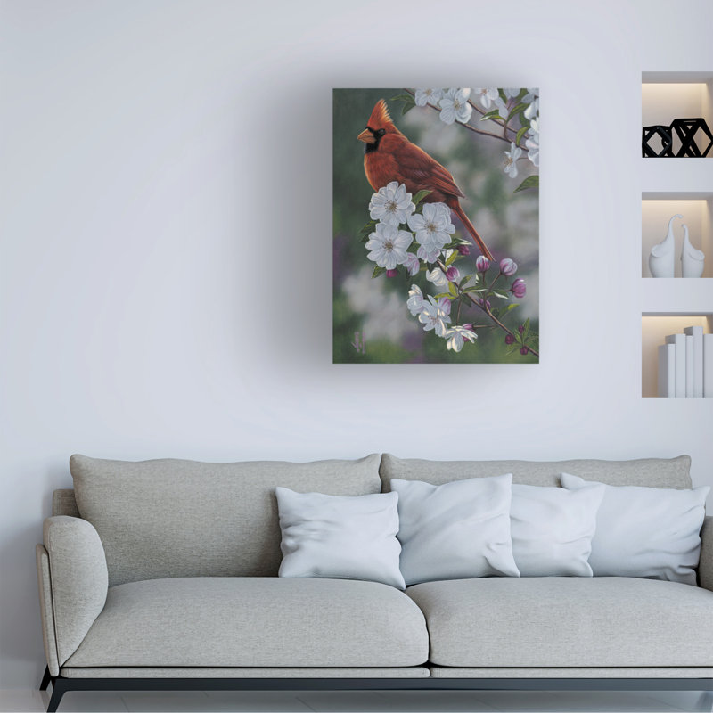 Art sur toile Jeff Hoff Cardinal, H 24 po x l 32 po