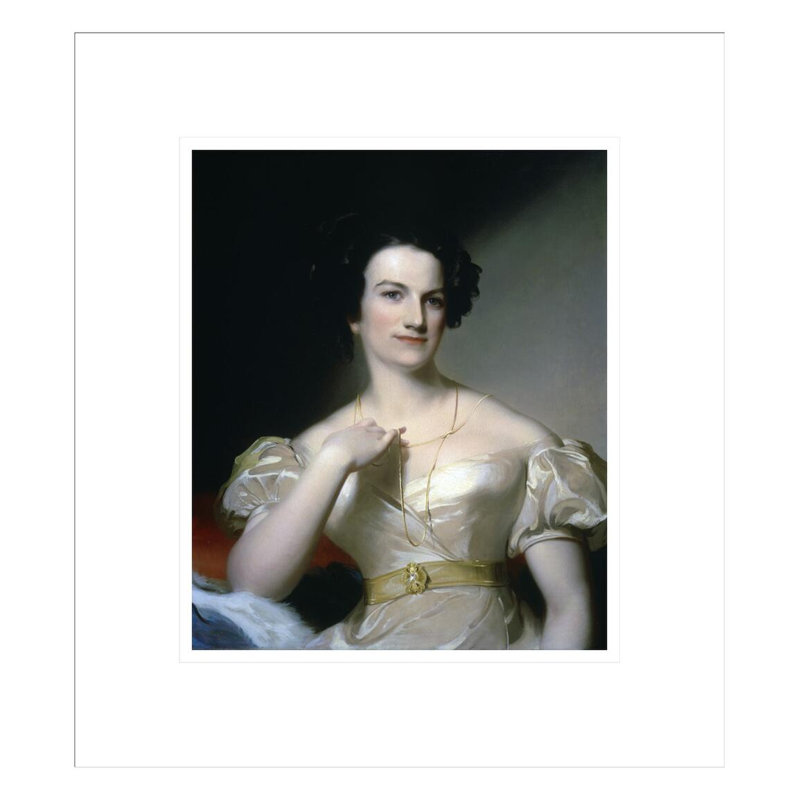 Portrait de madame Benjamin Tevis (Mary M. Hunter) par Thomas Sully, impression giclée encadrée, H 15,39 po x l 13,75 po