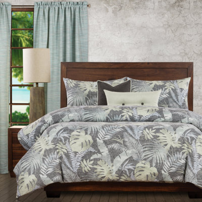 La Havana Polyester Baffle Box Stitch Floral Duvet Cover & Insert