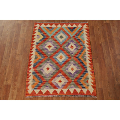 Multolor Kilim Oriental Foyer Rug 3x4